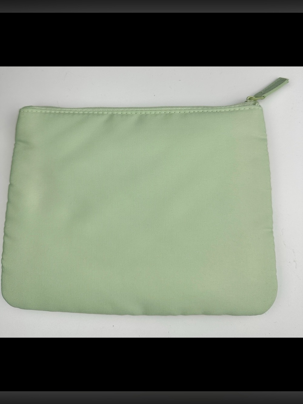 Prada Beauty Mint Green Cosmetic Makeup Bag Zip Pouch NEW - Picture 2 of 4